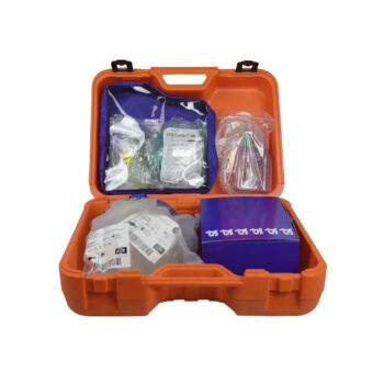 Maletín oxigenoterapia completo aspiración venturi con botella de oxígeno 2L sin cargar