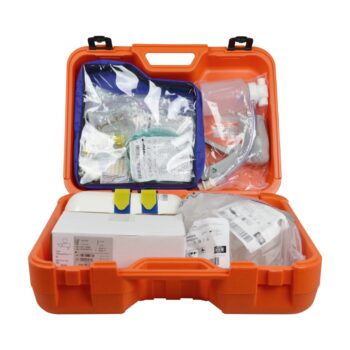Maletín oxigenoterapia + aspiración manual + botella de oxígeno 2L sin cargar