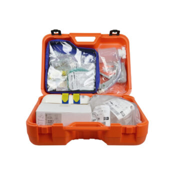 Maletín de resucitación con botella de oxígeno y aspiración manual completo